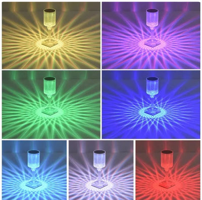 Multi light Tap Crystal Lamp